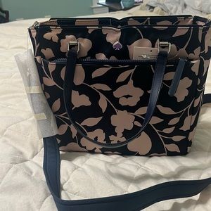 NWT Kate Spade purse. Navy and blush. Medium satchel.